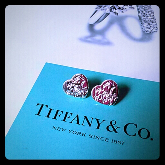 Tiffany & Co. Jewelry - NEW!  T & CO Heart Earrings
