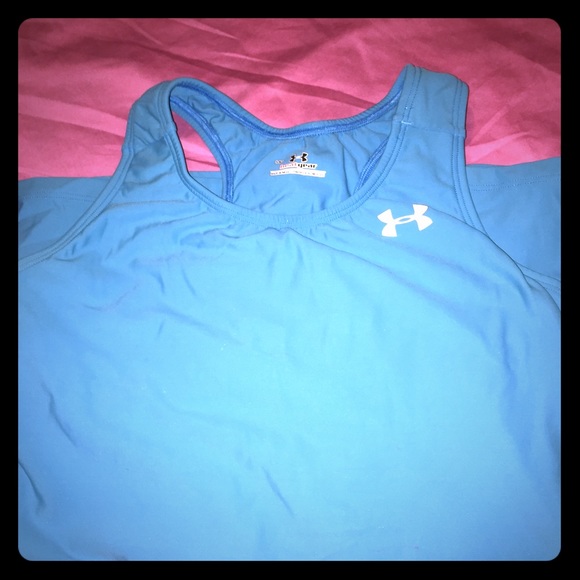 Blue under armour tank top
