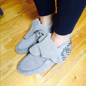 Steve Madden studded moccasins