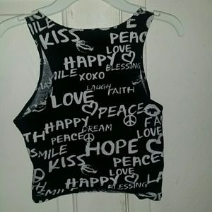 Printed Crop Top