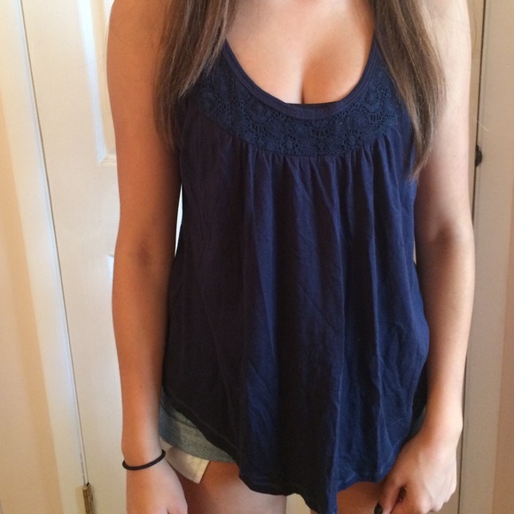 Navy blue tank top