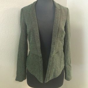 Green & Black Detail Blazer