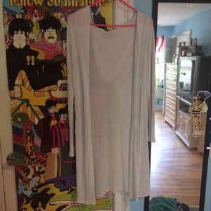 Long Sleeved, Hooded, very long Cardigan