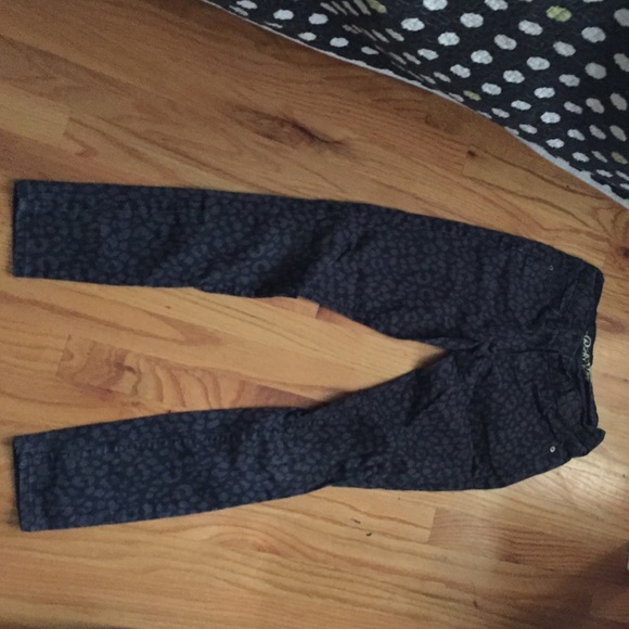 Cheetah dark print jeans
