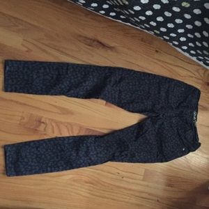 Cheetah dark print jeans