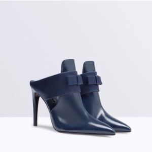Zara Basic Bow Mules