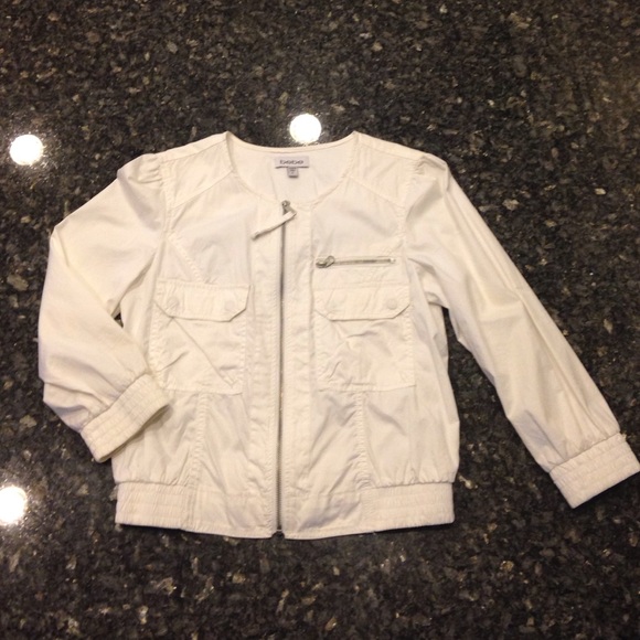 Bebe white jacket