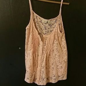 Lace spaghetti strap top