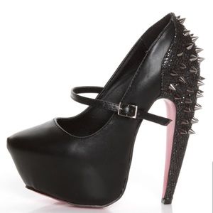 Privileged Spiked Sparkly Platform Heel