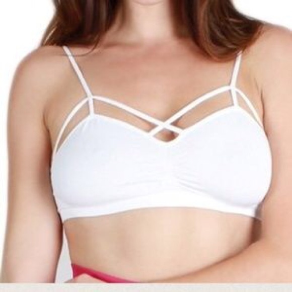 LF Tops - 💥BOGO 1/2 OFF!! 💥  WHITE CAGED BRALETTE