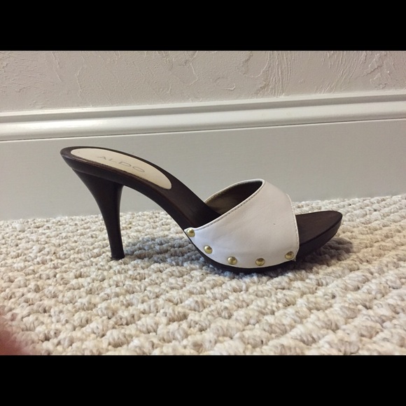 Aldo white heels
