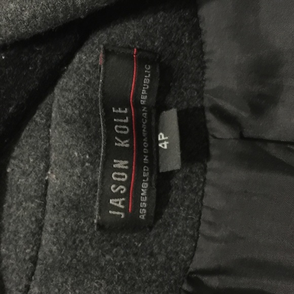 Pea coat charcoal color - Picture 3 of 4