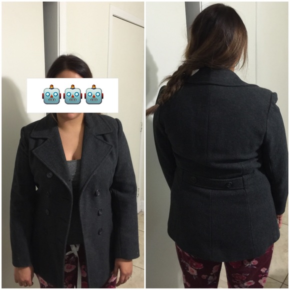 Pea coat charcoal color - Picture 4 of 4