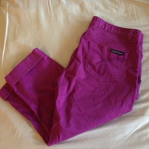 Purple Capri Jeans