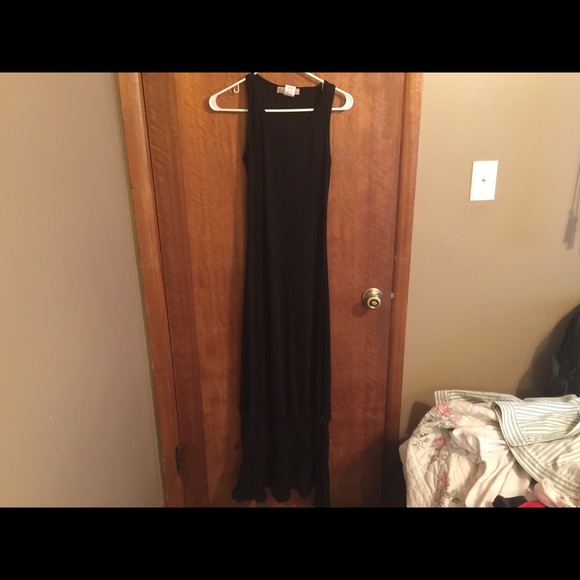 Ribbed, crotchet bottom maxi