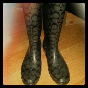Coach rain boots