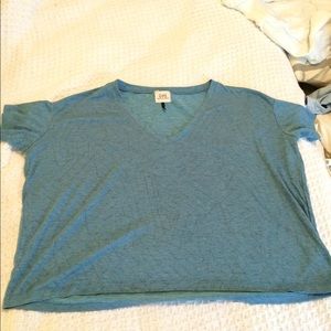 Blue crop top
