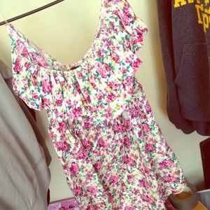 Floral Strapless Dress