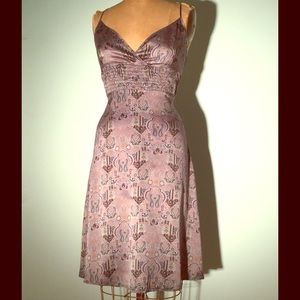 Reduced for final sale-donating soon Free People blue silk paisley empire dress