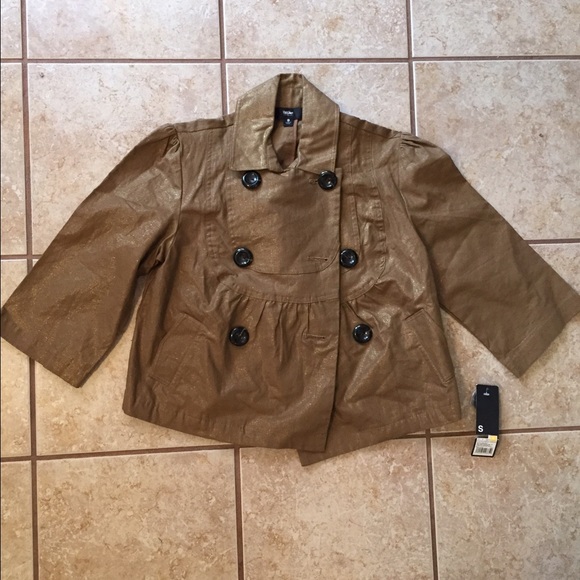 Brown shimmer jacket NWT