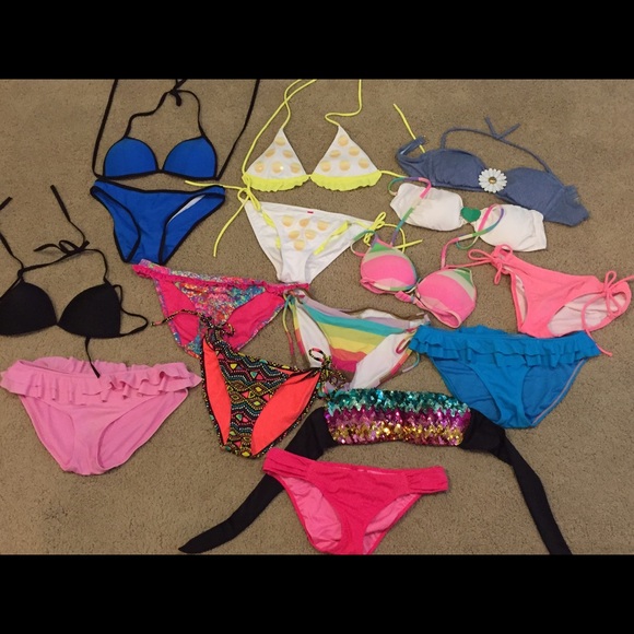Assorted bathing suits (mostly Victoria's Secret)