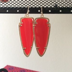 Kendra Scott Skylar Earrings! (Red)