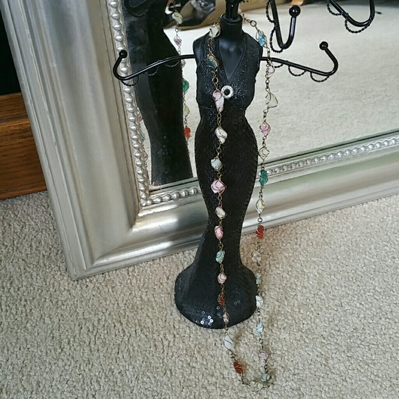 Unique Wire & Stone Necklace