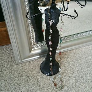 Unique Wire & Stone Necklace