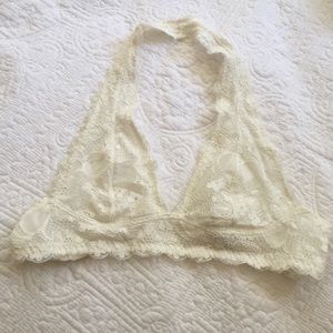 Intimately Free People lace halter bralette