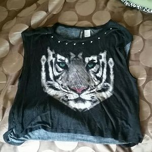Tiger  crop top