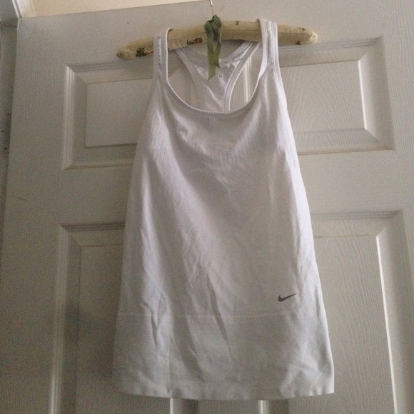 White racerback Nike top