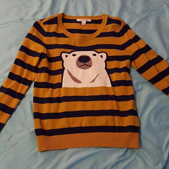 Forever 21 polar bear sweater