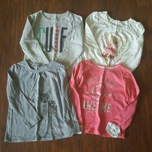 ** 4 GIRLS long sleeve shirts**