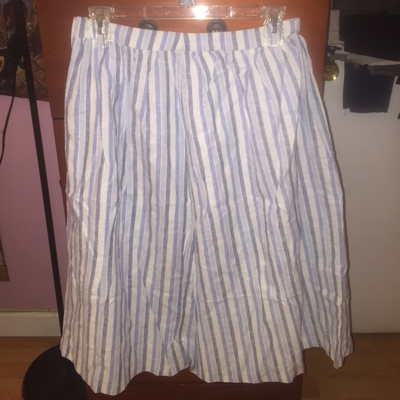 Striped Forever 21 Contemporary midi skirt