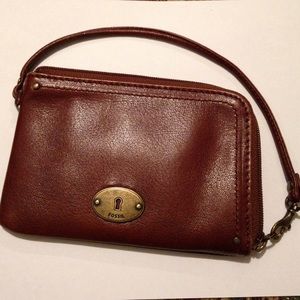 Fossil Leather Wristlet