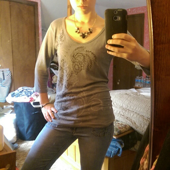 Soft scoop neck top