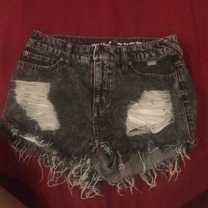 Mossimo high rise shorts, black