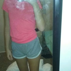 champion pink workout shirt