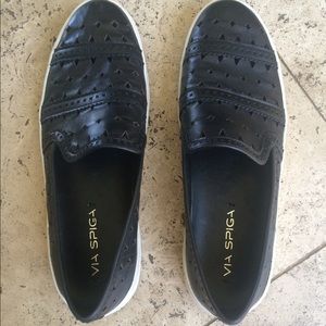 Via Spiga black skater shoe