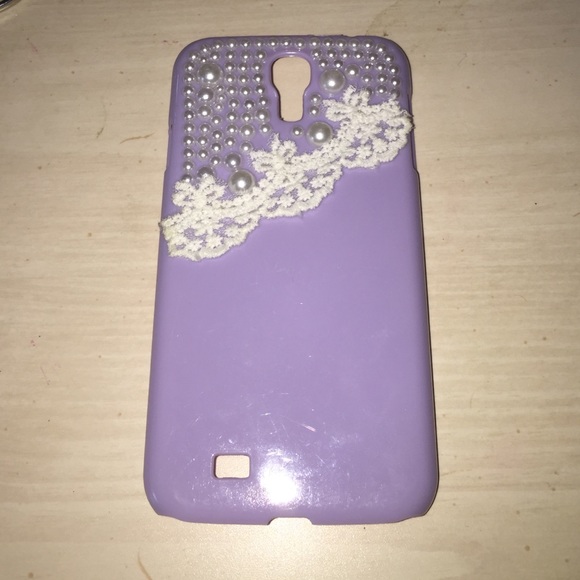 samsung galaxy s4 purple lace case