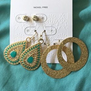 3 pair earring set
