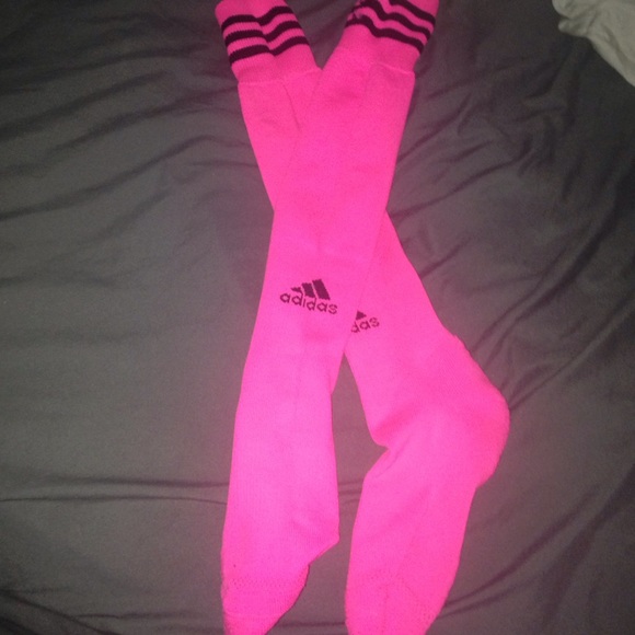 HOT PINK ADIDAS SOCKS