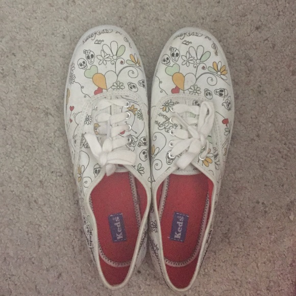 KEDS skull printed sneakers