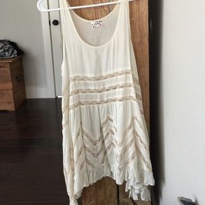 Cream Free People Flowy Dress