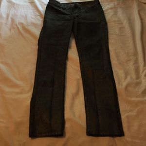 American eagle black shimmer jeggings