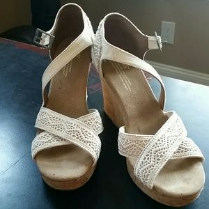 TOMS high wedge sandal