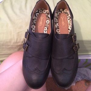Women's Black oxfords