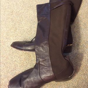 Coach chocolate leather boots