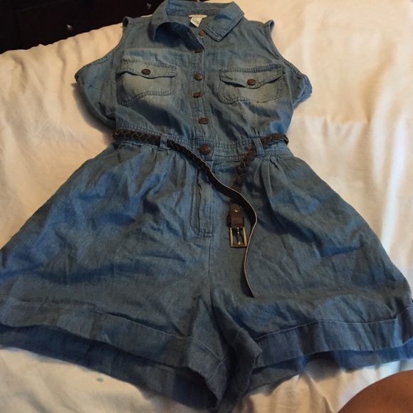 Denim romper