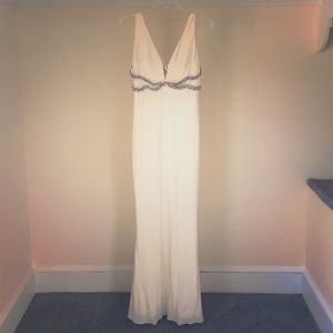 Claire's Fashions Size 4 White Prom Dress